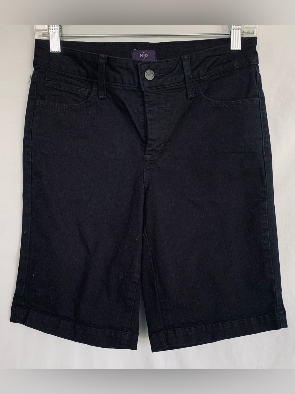 NYDJ Black Bermuda Shorts - Clean Mid-Rise Style